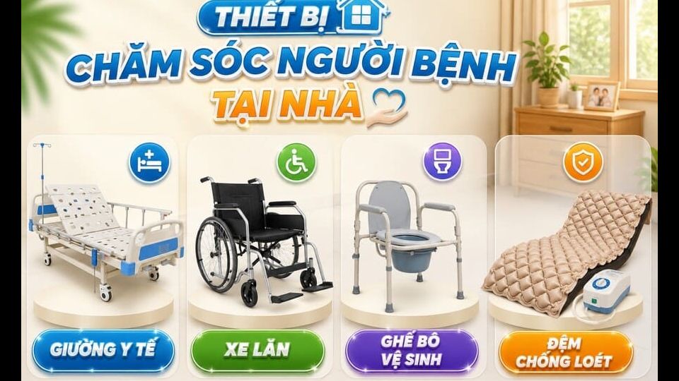 Thiết bị chăm sóc người bệnh tại nhà cần chuẩn bị những gì?